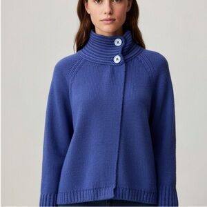 OLD NAVY Navy Blue High Collar Sweater Jacket